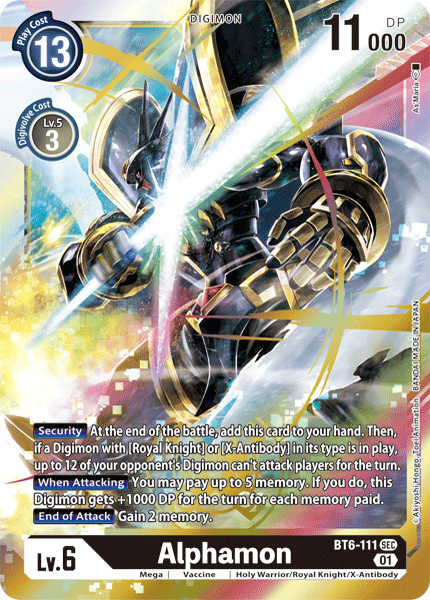 Alphamon [BT6-111] [Double Diamond] | Play N Trade Winnipeg