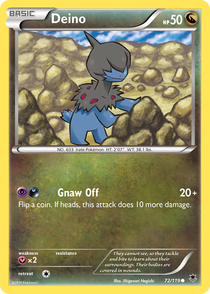 Deino (72/119) [XY: Phantom Forces] | Play N Trade Winnipeg