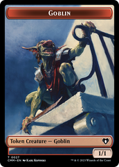 Saproling // Goblin Double-Sided Token [Commander Masters Tokens] | Play N Trade Winnipeg