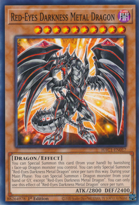 Red-Eyes Darkness Metal Dragon [HAC1-EN017] Common | Play N Trade Winnipeg