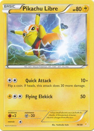 Pikachu Libre (14/30) [XY: Trainer Kit 3 - Pikachu Libre] | Play N Trade Winnipeg