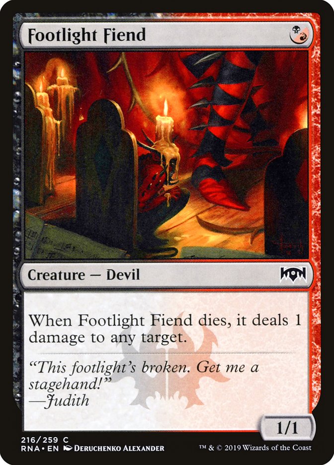 Footlight Fiend [Ravnica Allegiance] | Play N Trade Winnipeg