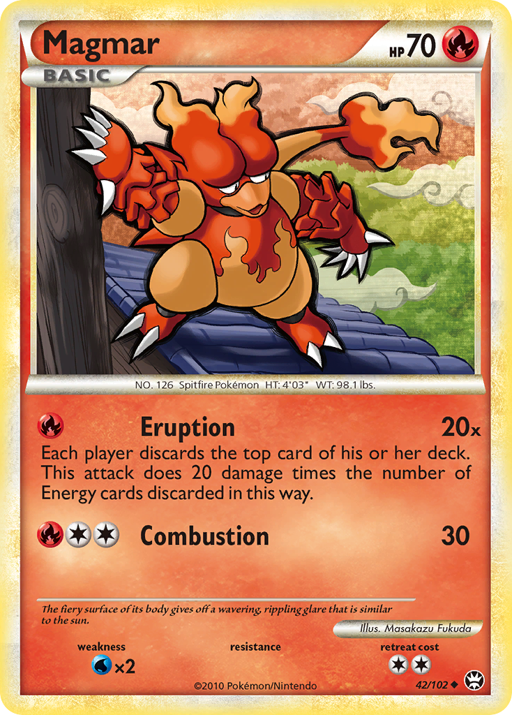 Magmar (42/102) [HeartGold & SoulSilver: Triumphant] | Play N Trade Winnipeg