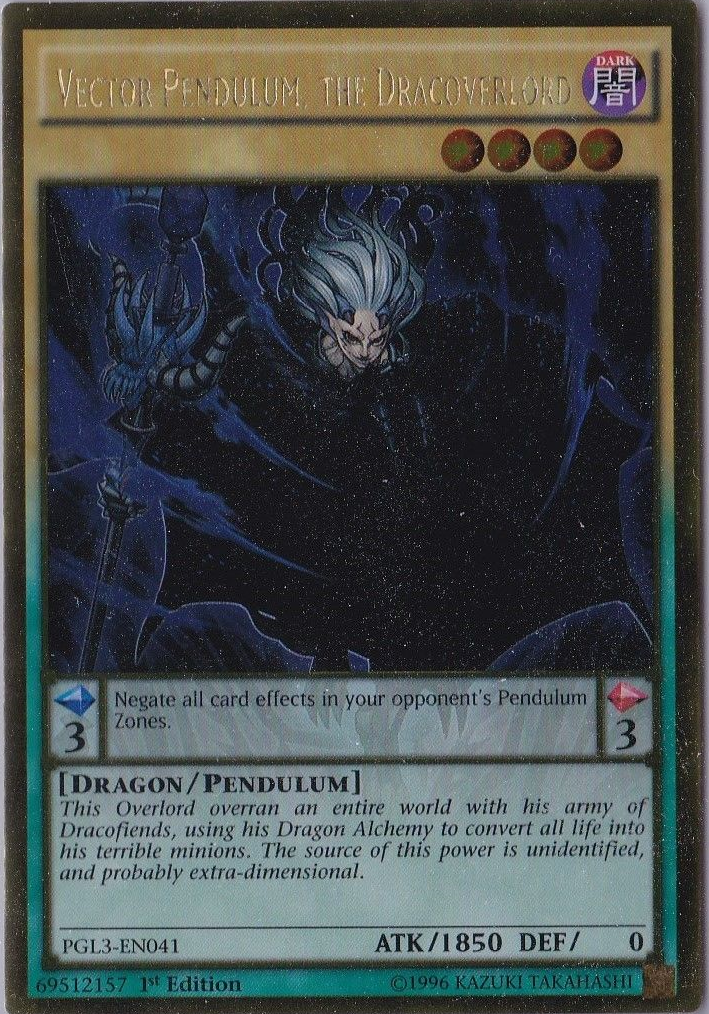 Vector Pendulum, the Dracoverlord [PGL3-EN041] Gold Rare | Play N Trade Winnipeg