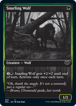 Snarling Wolf (486) [Innistrad: Double Feature] | Play N Trade Winnipeg