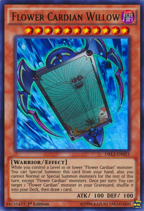 Flower Cardian Willow [DRL3-EN033] Ultra Rare | Play N Trade Winnipeg