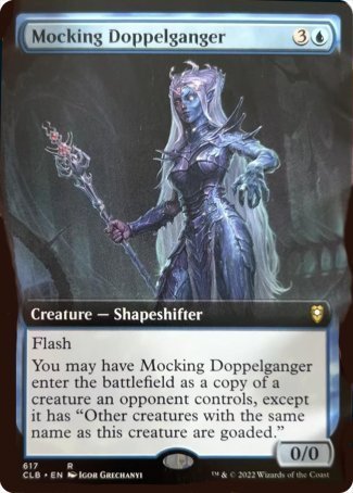 Mocking Doppelganger (Extended Art) [Commander Legends: Battle for Baldur's Gate] | Play N Trade Winnipeg