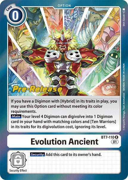 Evolution Ancient [BT7-110] [Next Adventure Pre-Release Cards] | Play N Trade Winnipeg