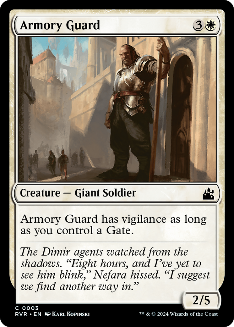 Armory Guard [Ravnica Remastered] | Play N Trade Winnipeg