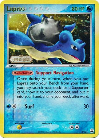 Lapras (8/92) (Stamped) [EX: Legend Maker] | Play N Trade Winnipeg