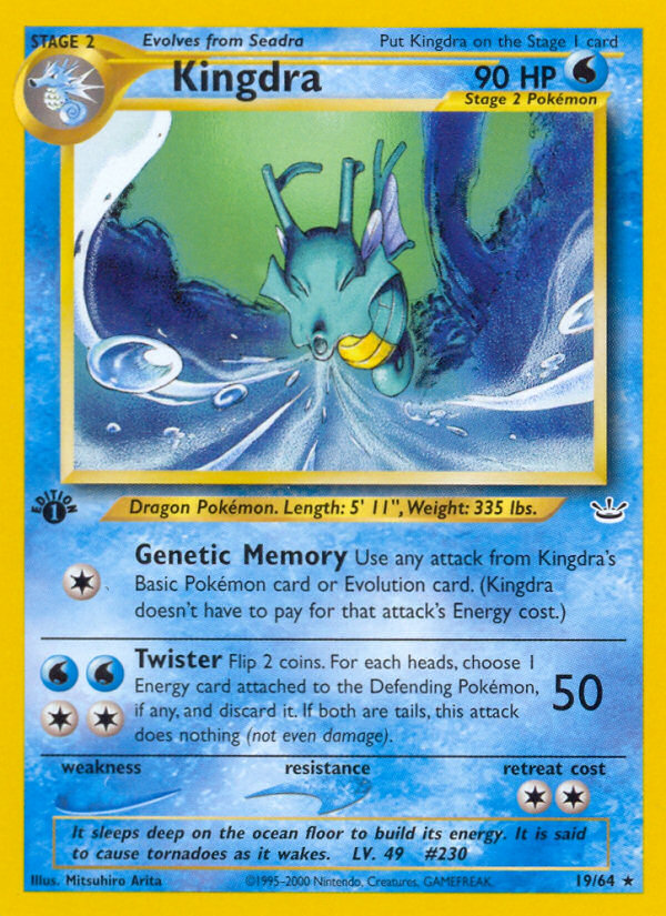 Kingdra (19/64) [Neo Revelation 1st Edition] | Play N Trade Winnipeg