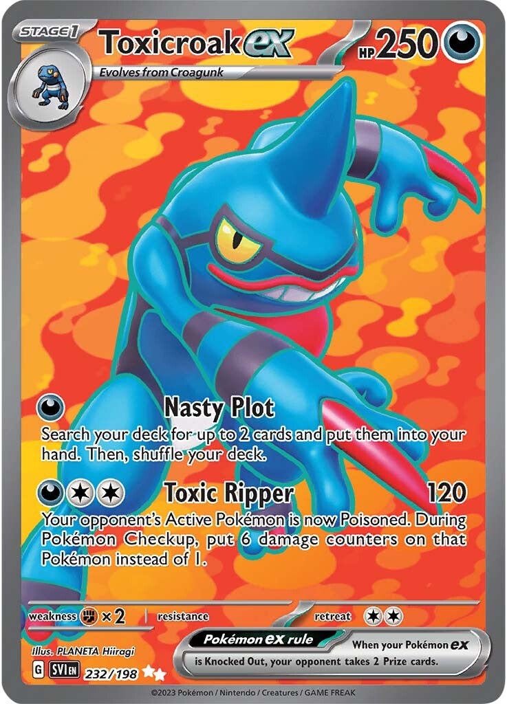 Toxicroak ex (232/198) [Scarlet & Violet: Base Set] | Play N Trade Winnipeg