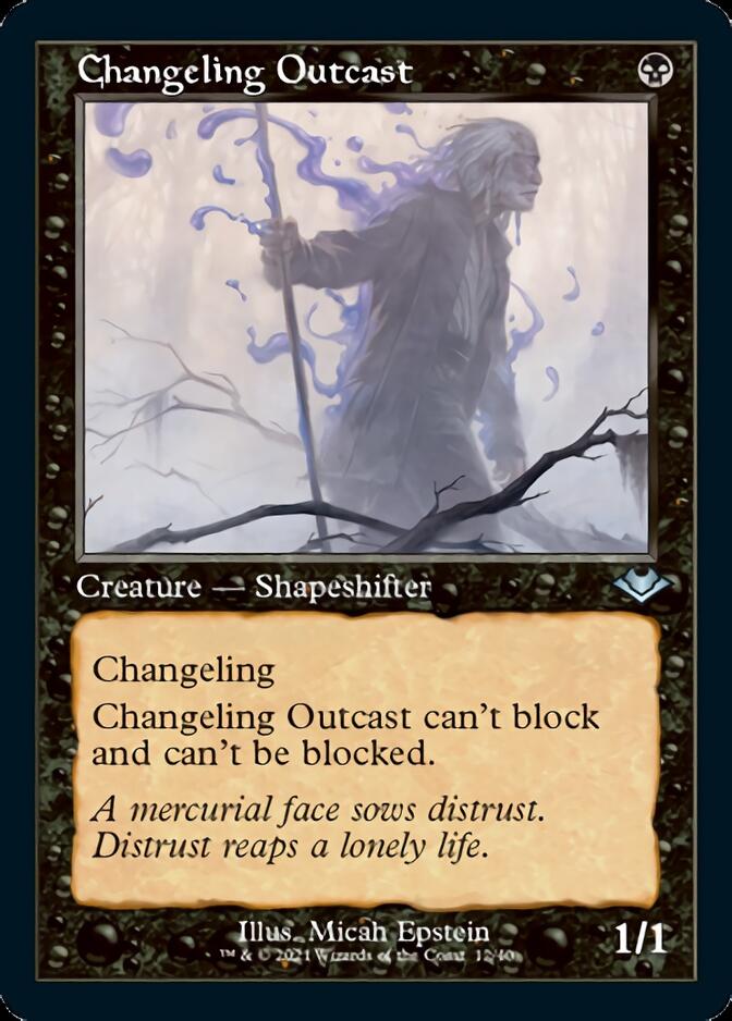 Changeling Outcast (Retro Foil Etched) [Modern Horizons 2] | Play N Trade Winnipeg