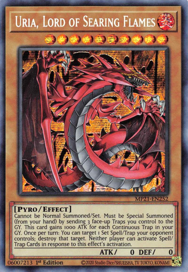 Uria, Lord of Searing Flames [MP21-EN252] Prismatic Secret Rare | Play N Trade Winnipeg