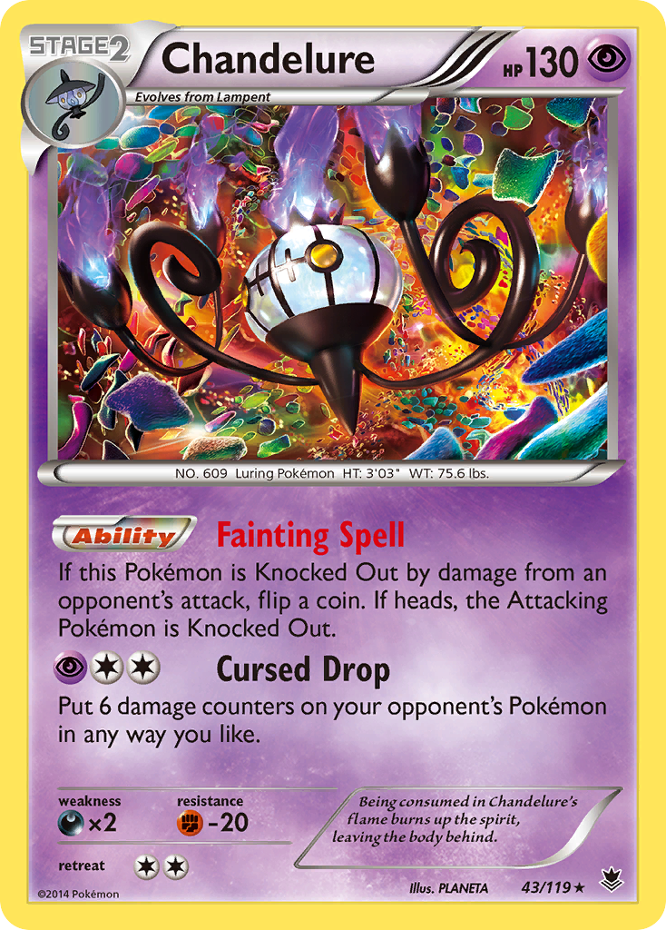 Chandelure (43/119) [XY: Phantom Forces] | Play N Trade Winnipeg