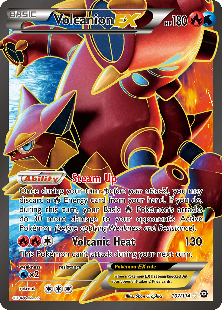 Volcanion EX (107/114) [XY: Steam Siege] | Play N Trade Winnipeg