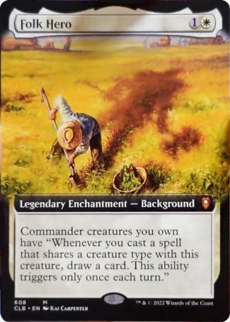 Folk Hero (Extended Art) [Commander Legends: Battle for Baldur's Gate] | Play N Trade Winnipeg