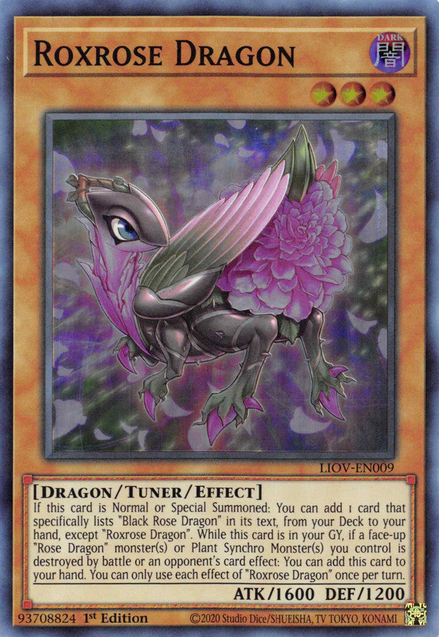 Roxrose Dragon [LIOV-EN009] Super Rare | Play N Trade Winnipeg