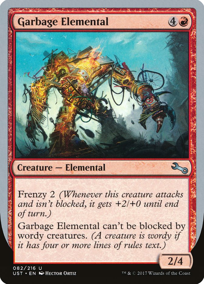 Garbage Elemental (2/4 Creature) [Unstable] | Play N Trade Winnipeg
