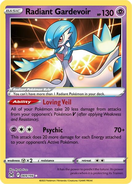 Radiant Gardevoir (069/196) [Prize Pack Series Three] | Play N Trade Winnipeg