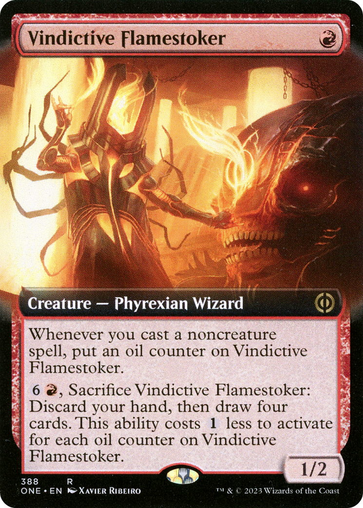 Vindictive Flamestoker (Extended Art) [Phyrexia: All Will Be One] | Play N Trade Winnipeg