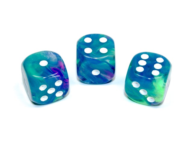 CHESSEX - 12D6 GEMINI WATERLILY/WHITE | Play N Trade Winnipeg