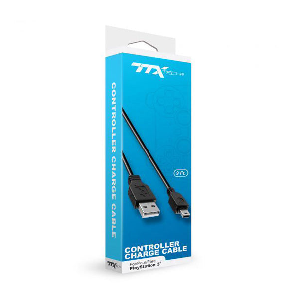 PS3 9Ft Charge Cable Single Pack [TTX Tech] | Play N Trade Winnipeg
