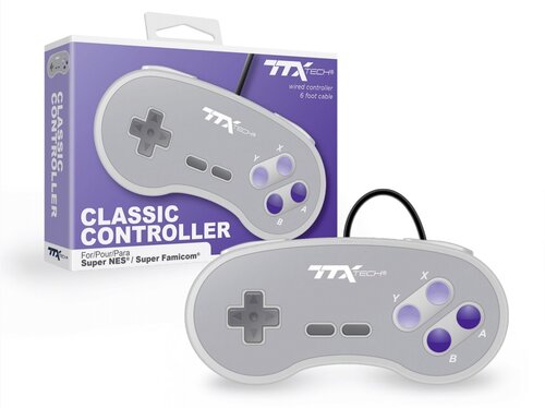 SNES WIRED GREY CLASSIC CONTROLLER [TTX TECH] | Play N Trade Winnipeg