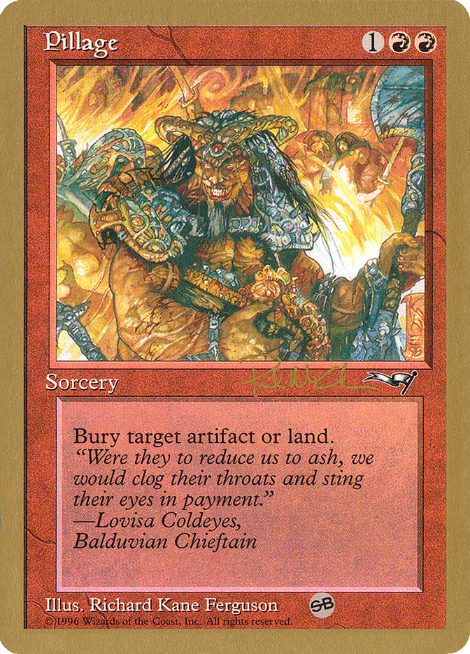 Pillage (Paul McCabe) (SB) [World Championship Decks 1997] | Play N Trade Winnipeg
