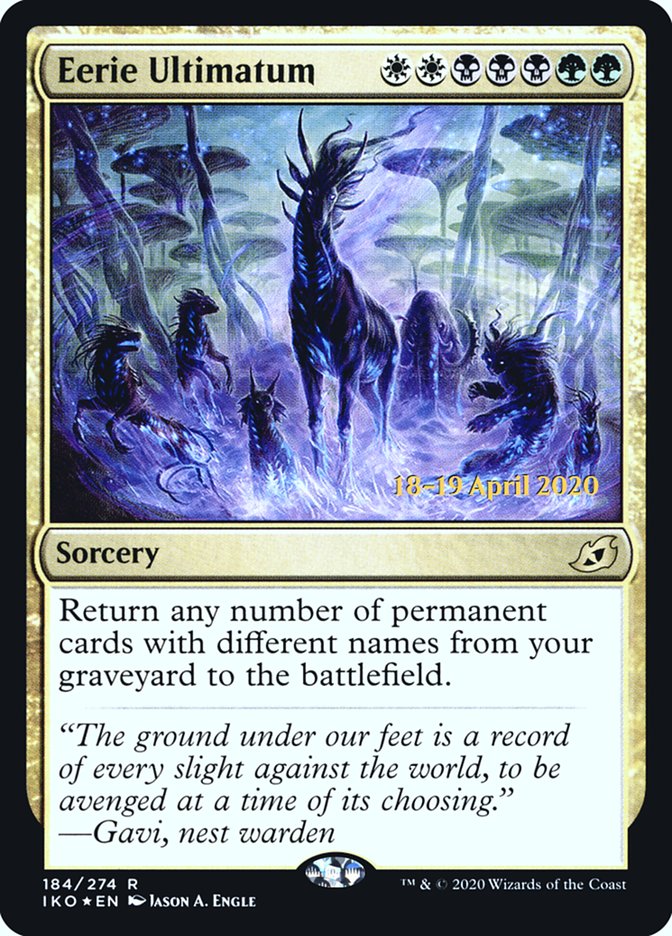 Eerie Ultimatum  [Ikoria: Lair of Behemoths Prerelease Promos] | Play N Trade Winnipeg