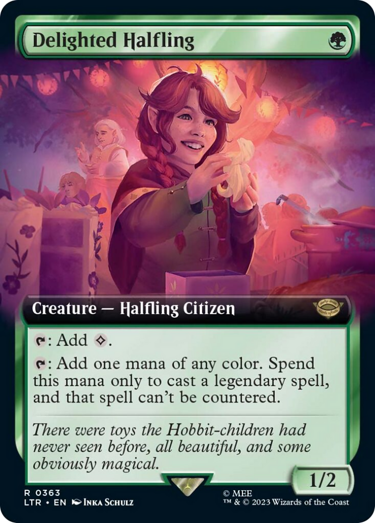 Delighted Halfling (Extended Art) [The Lord of the Rings: Tales of Middle-Earth] | Play N Trade Winnipeg