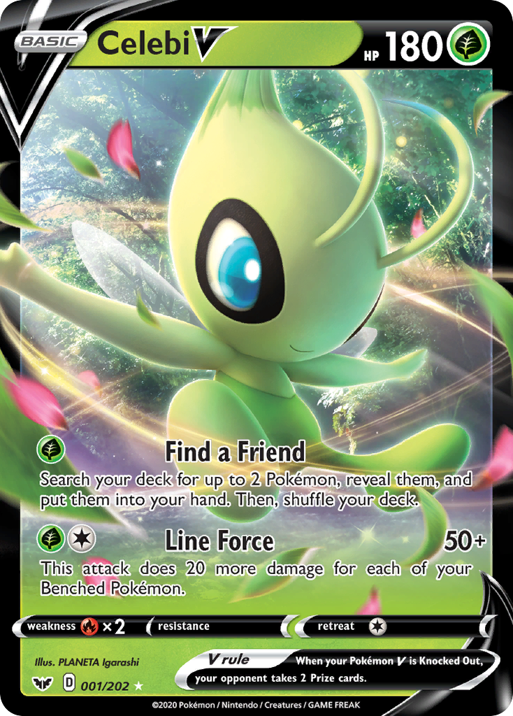 Celebi V (001/202) [Sword & Shield: Base Set] | Play N Trade Winnipeg