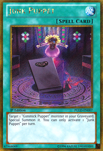 Junk Puppet [PGLD-EN007] Gold Secret Rare | Play N Trade Winnipeg