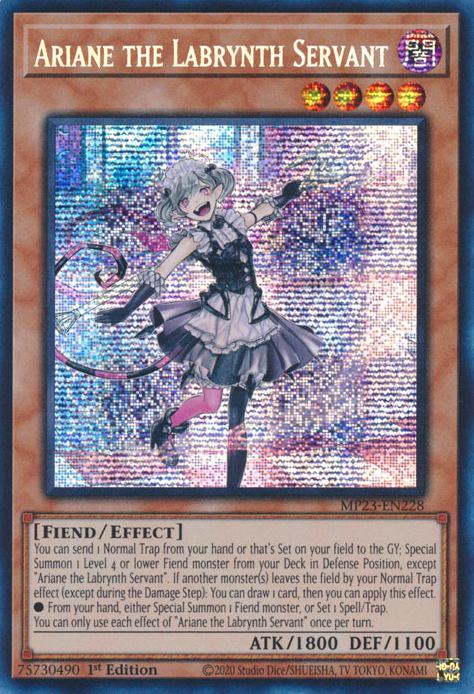 Ariane the Labrynth Servant [MP23-EN228] Prismatic Secret Rare | Play N Trade Winnipeg