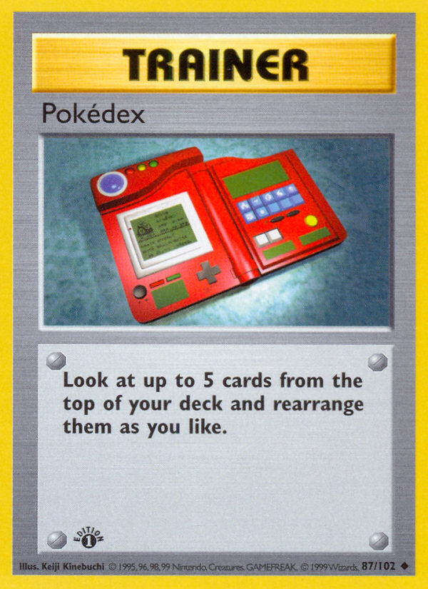 Pokedex (87/102) (Shadowless) [Base Set 1st Edition] | Play N Trade Winnipeg