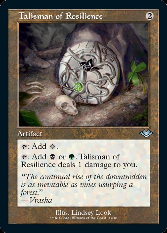 Talisman of Resilience (Retro Foil Etched) [Modern Horizons 2] | Play N Trade Winnipeg