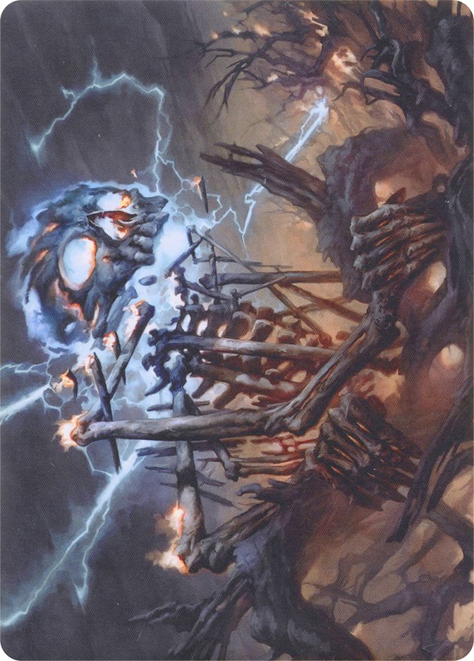 Lightning Skelemental // Lightning Skelemental [Modern Horizons Art Series] | Play N Trade Winnipeg