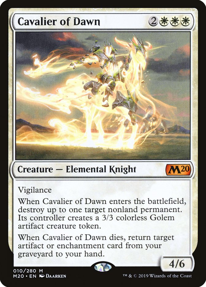 Cavalier of Dawn [Core Set 2020] | Play N Trade Winnipeg