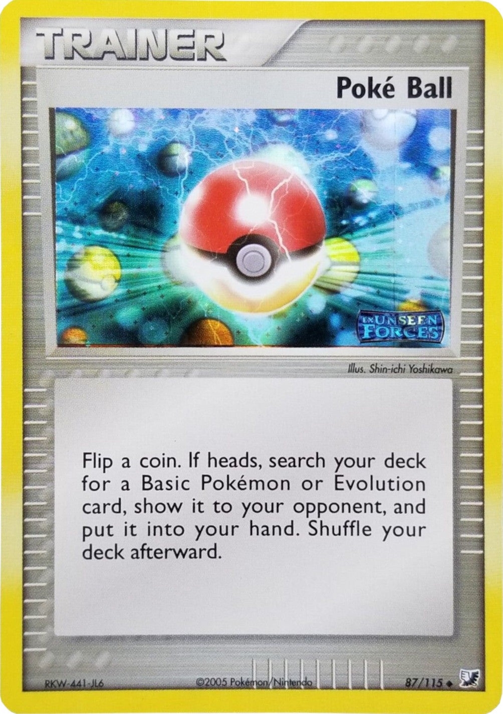 Poke Ball (87/115) (Stamped) [EX: Unseen Forces] | Play N Trade Winnipeg