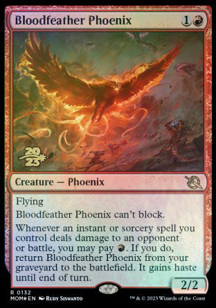 Bloodfeather Phoenix [March of the Machine Prerelease Promos] | Play N Trade Winnipeg