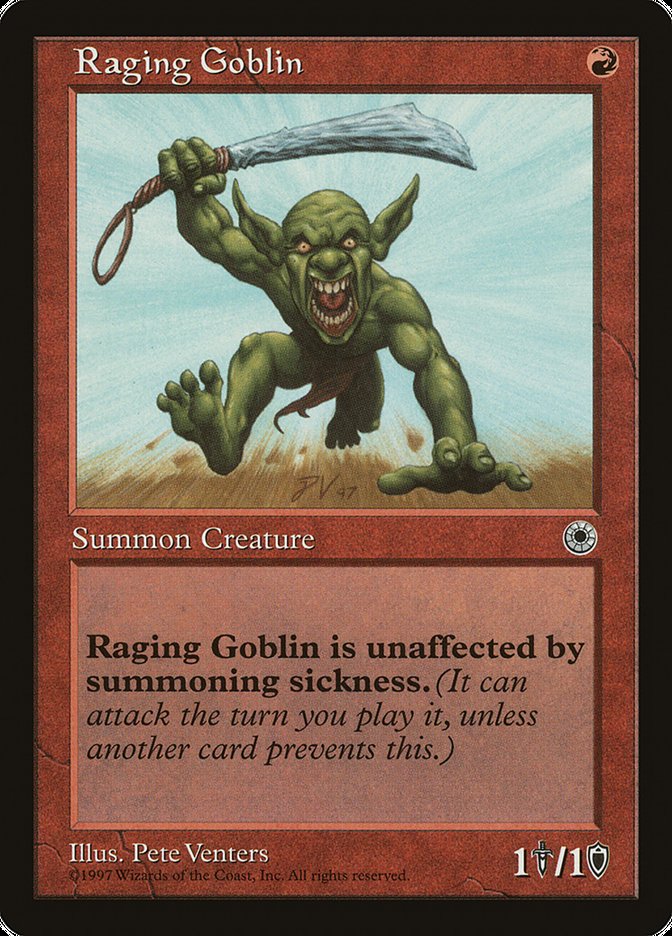 Raging Goblin (No Flavor Text) [Portal] | Play N Trade Winnipeg