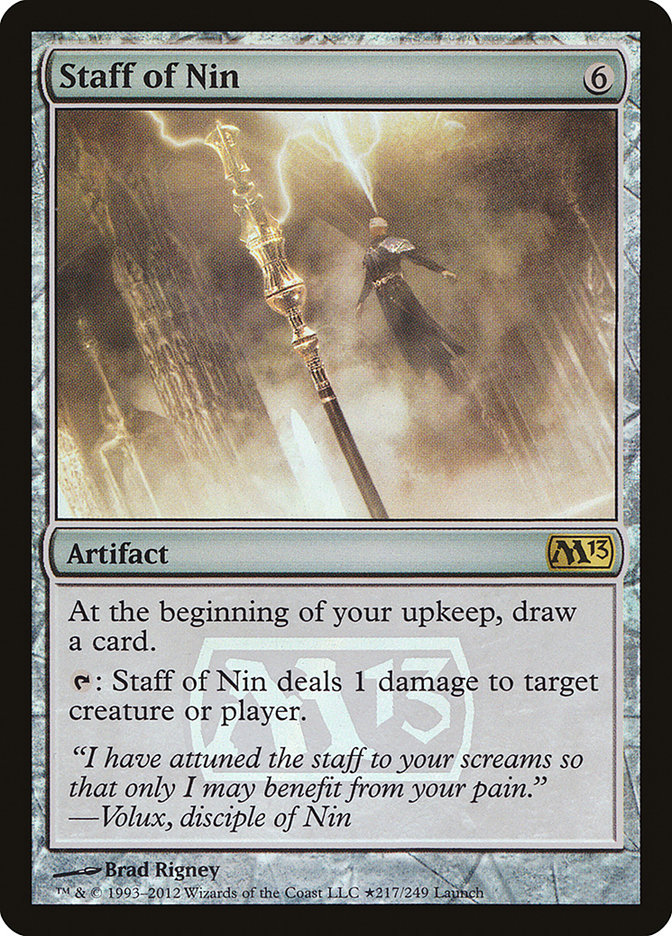 Staff of Nin [Magic 2013 Prerelease Promos] | Play N Trade Winnipeg