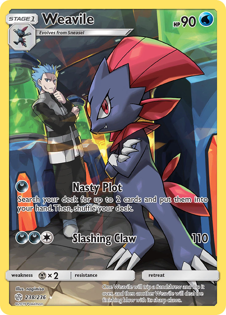 Weavile (238/236) [Sun & Moon: Cosmic Eclipse] | Play N Trade Winnipeg