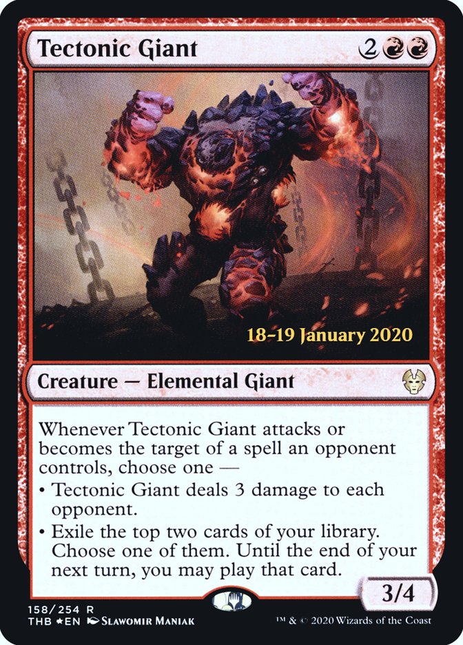 Tectonic Giant [Theros Beyond Death Prerelease Promos] | Play N Trade Winnipeg