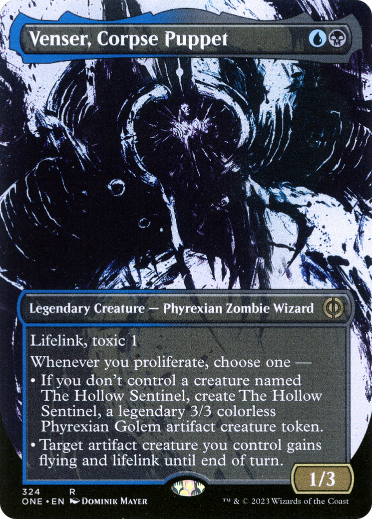 Venser, Corpse Puppet (Borderless Ichor) [Phyrexia: All Will Be One] | Play N Trade Winnipeg