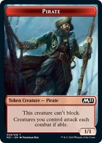 Pirate // Treasure Double-sided Token [Core Set 2021 Tokens] | Play N Trade Winnipeg