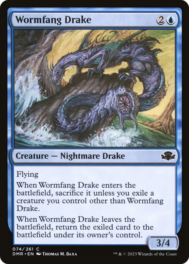 Wormfang Drake [Dominaria Remastered] | Play N Trade Winnipeg