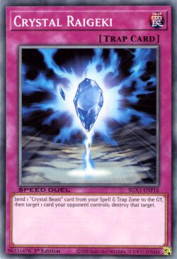 Crystal Raigeki [SGX1-ENF16] Common | Play N Trade Winnipeg