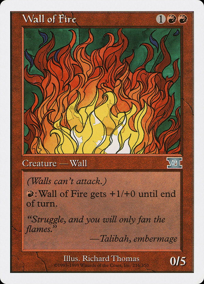 Wall of Fire [Classic Sixth Edition] | Play N Trade Winnipeg