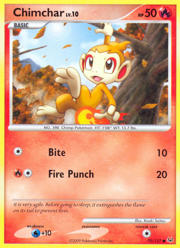 Chimchar (70/127) [Platinum: Base Set] | Play N Trade Winnipeg